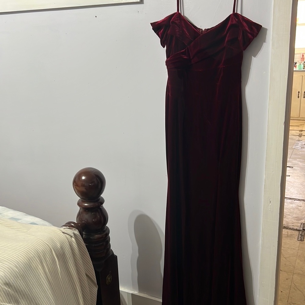 Red Velvet off the shoulder